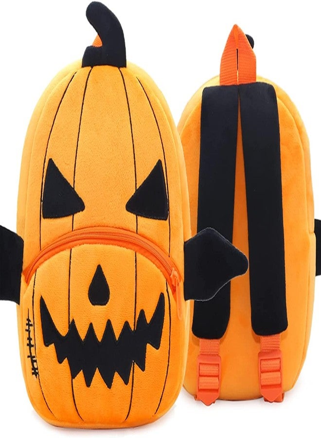 Black Hill Kids Preschool Bag for Boys and Girls, Cute Soft Plush school Animal Cartoon Mini Backpack Little kids bags for 2-5 years Baby/Boys/Girls Nursery, Preschool,Picnic (Pumpkin) - Image 2